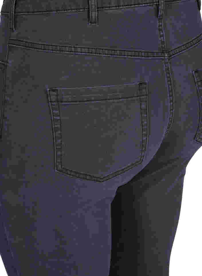 Højtaljede super slim Amy jeans, Grey Denim, Packshot image number 3