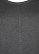 Strikket tunika i viskoseblanding, Dark Grey Melange, Packshot image number 2