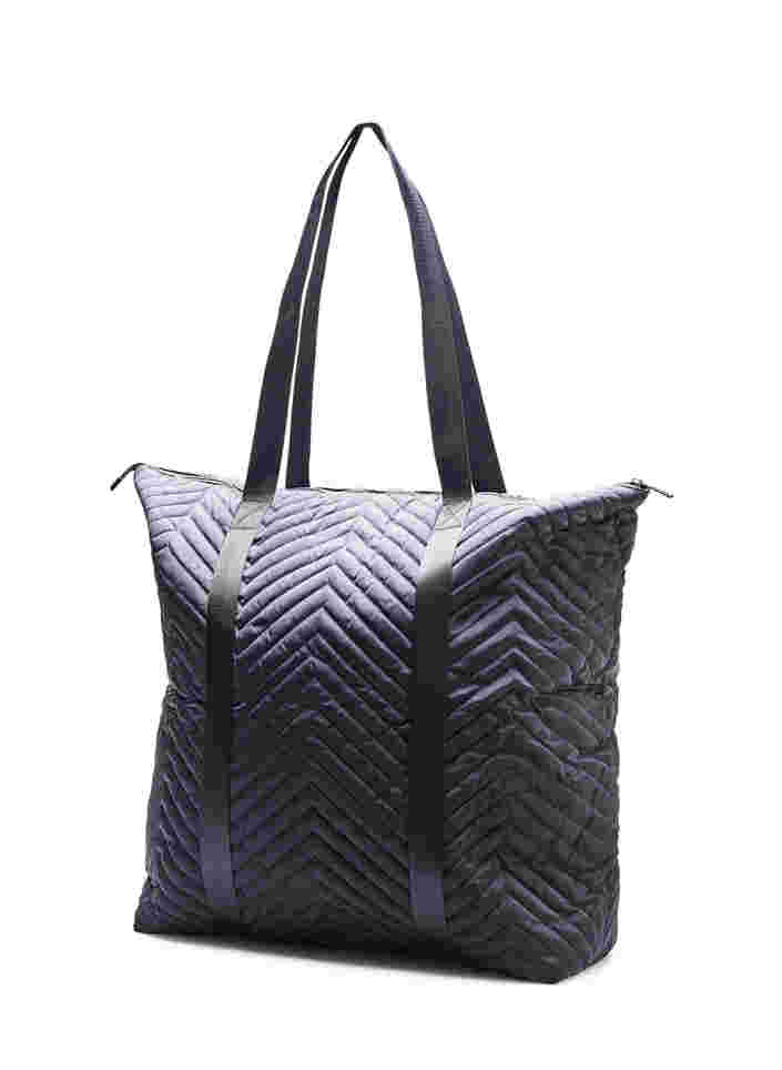 Taske med lynlås, Black, Packshot image number 1