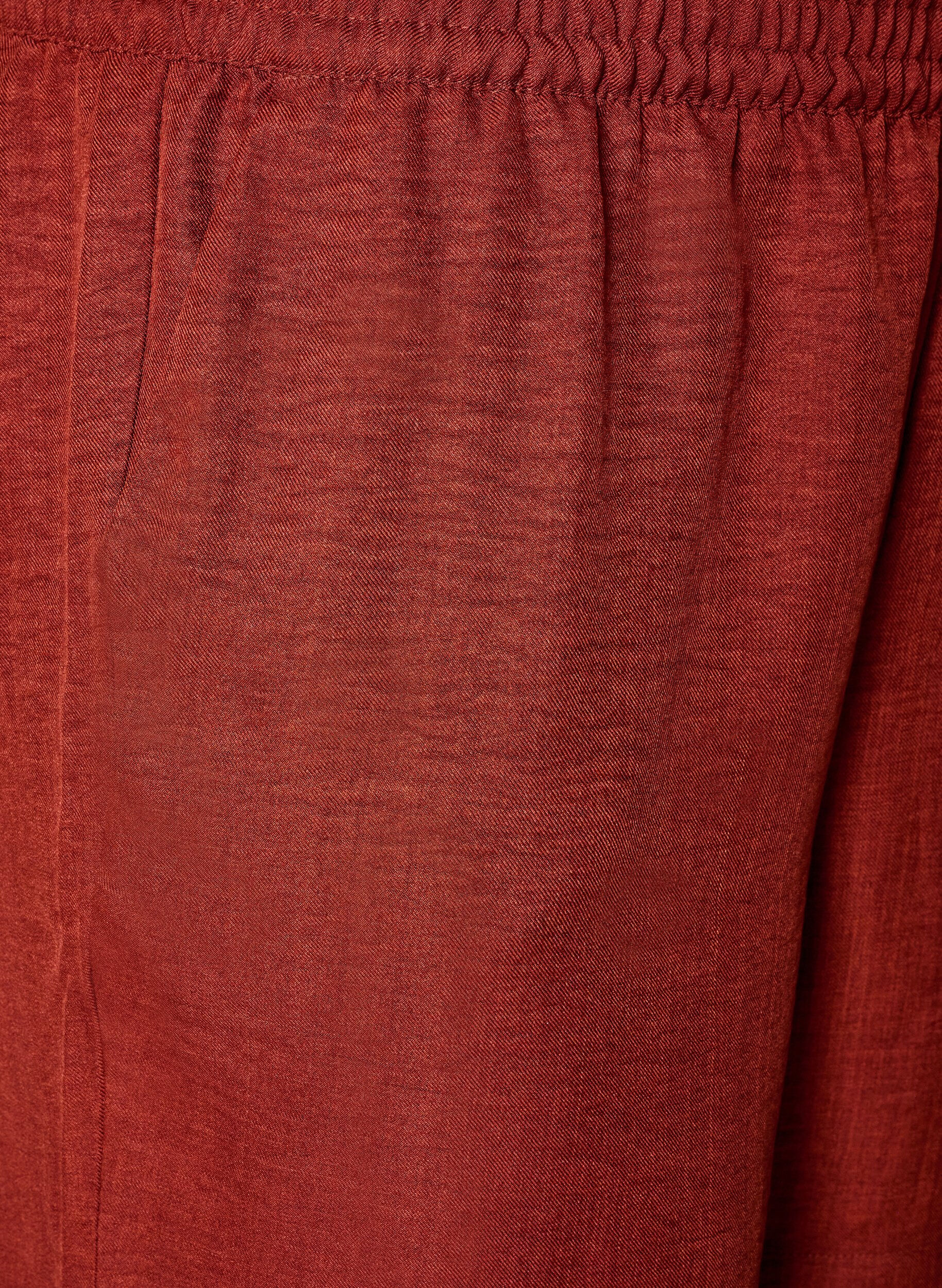 ZizziShorts med lommer og h&oslash;j talje, R&oslash;d, Packshot image number 2