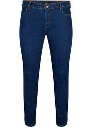 Slim fit Emily jeans med regulær talje, Dark blue