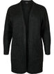 Meleret strik cardigan med lommer, Gr&aring;, Packshot image number 0