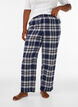 Pyjamasbukser i bomuld med tern, Bl&aring;, Model image number 0