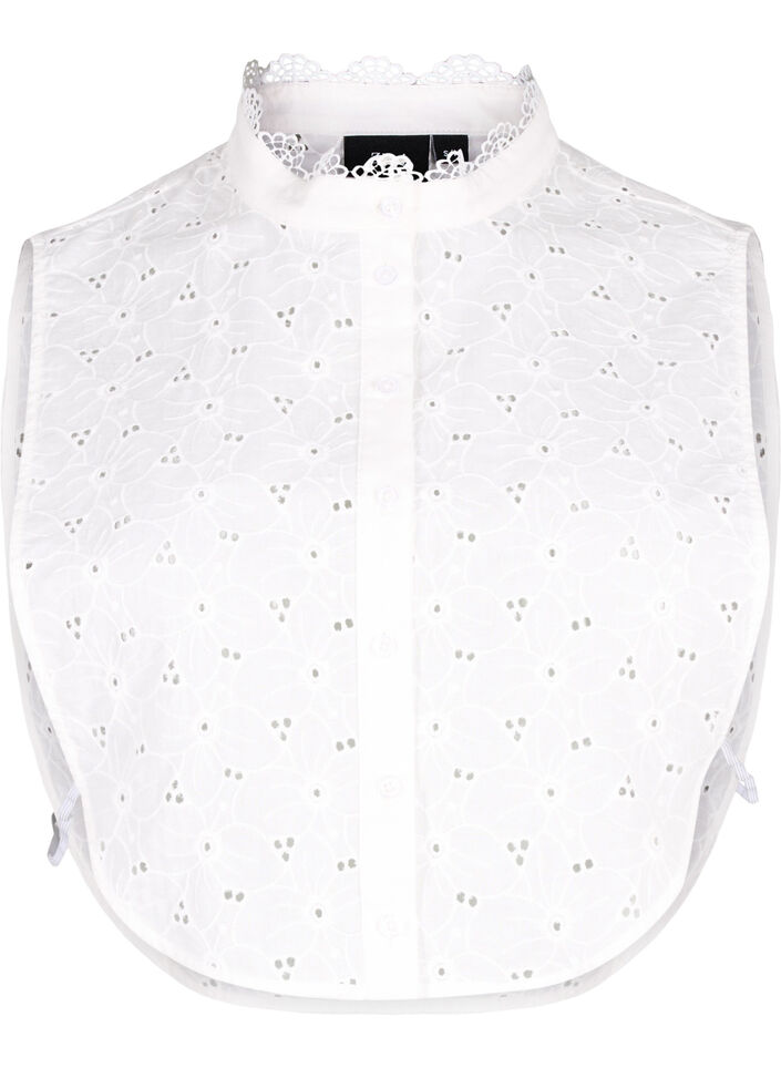 Krave i broderi anglaise, Bright White, Packshot image number 0