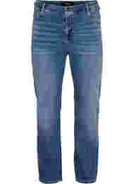 Højtaljede regular fit Gemma jeans, Light blue denim