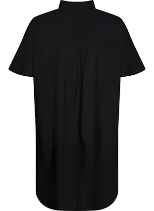 Lang skjorte med korte ærmer, Black, Packshot image number 1
