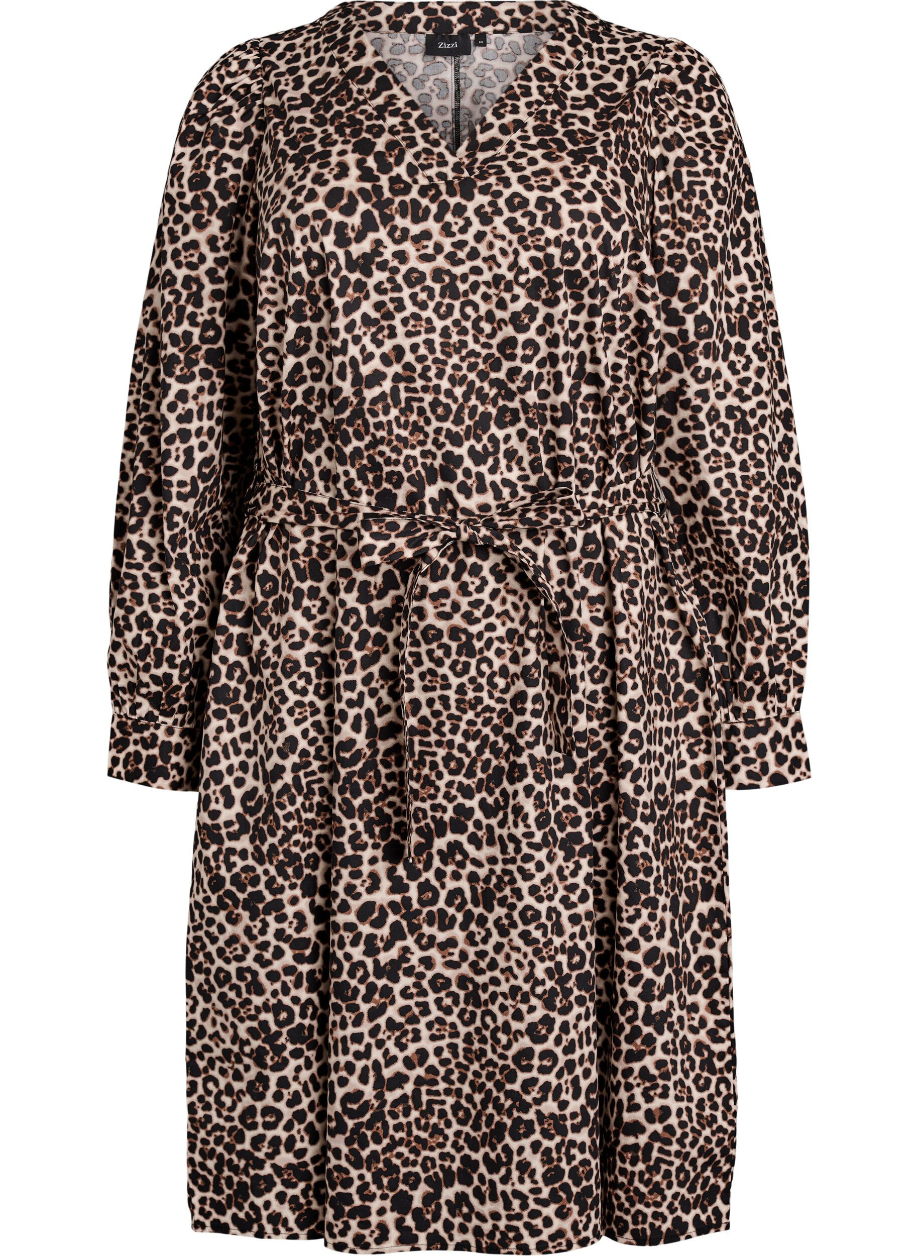 Kjole i &oslash;kologisk bomuld med bindeb&aelig;lte