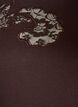 T-shirt i bomuld med blondeapplikationer, Brun, Packshot image number 2