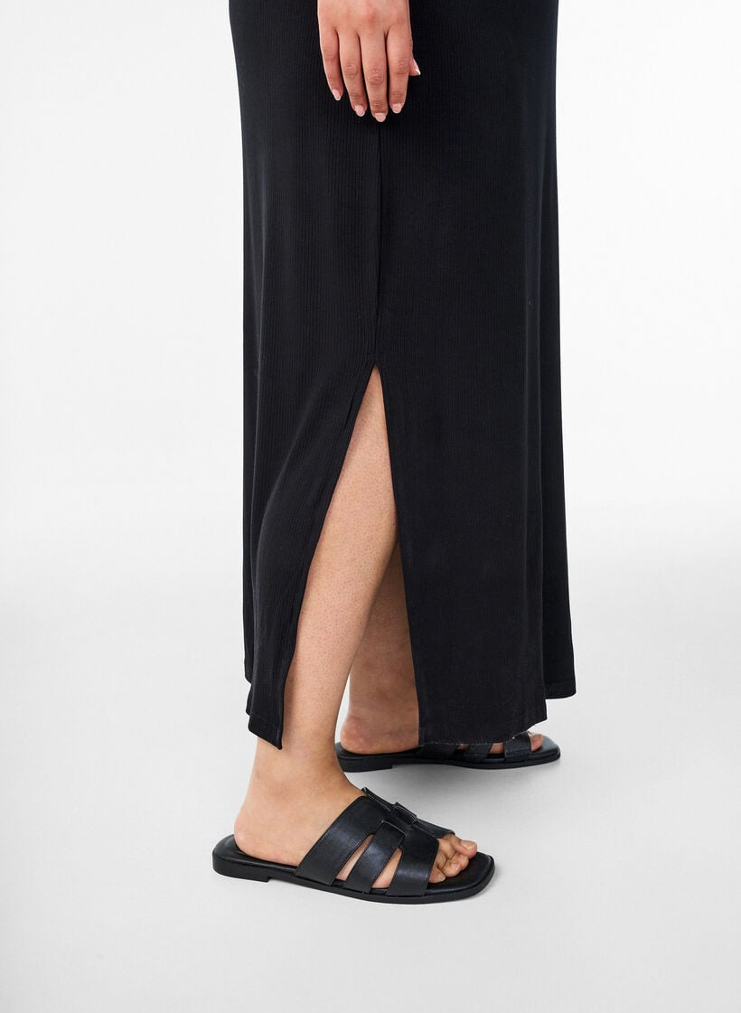 &AElig;rmel&oslash;s kjole med A-facon, Bl&aring;, Model image number 3