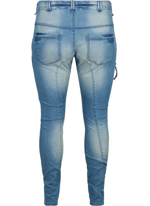 Ekstra slim fit Sanna jeans, Light blue denim, Packshot image number 1