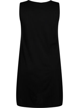 Ærmeløs bomulds kjole med a-shape, Black W. YOU, Packshot image number 1