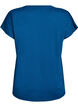 Ensfarvet tr&aelig;nings t-shirt, Bl&aring;, Packshot image number 1
