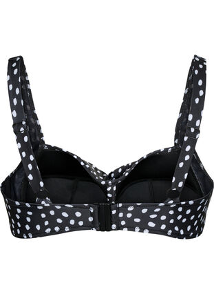 Printet bikini overdel, Black White Dot, Packshot image number 1