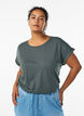 Kort&aelig;rmet t-shirt i bomuldsblanding, Gr&oslash;n, Model image number 0