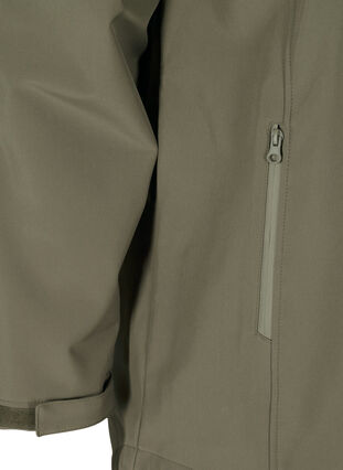 Softshell jakke med aftagelig hætte, Bungee Cord , Packshot image number 3