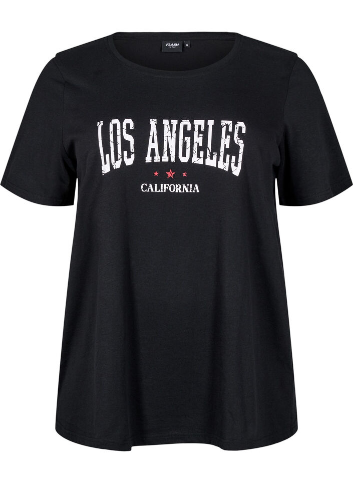 FLASH - T-shirt med motiv, Sort, Packshot image number 0