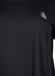 Lang tr&aelig;nings t-shirt, Sort, Packshot image number 2