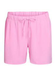 Shorts med lommer og elastik i taljen, Lyser&oslash;d