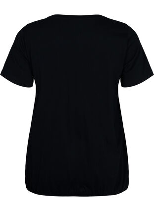 Bomulds t-shirt med folieprint, Black W. Love, Packshot image number 1