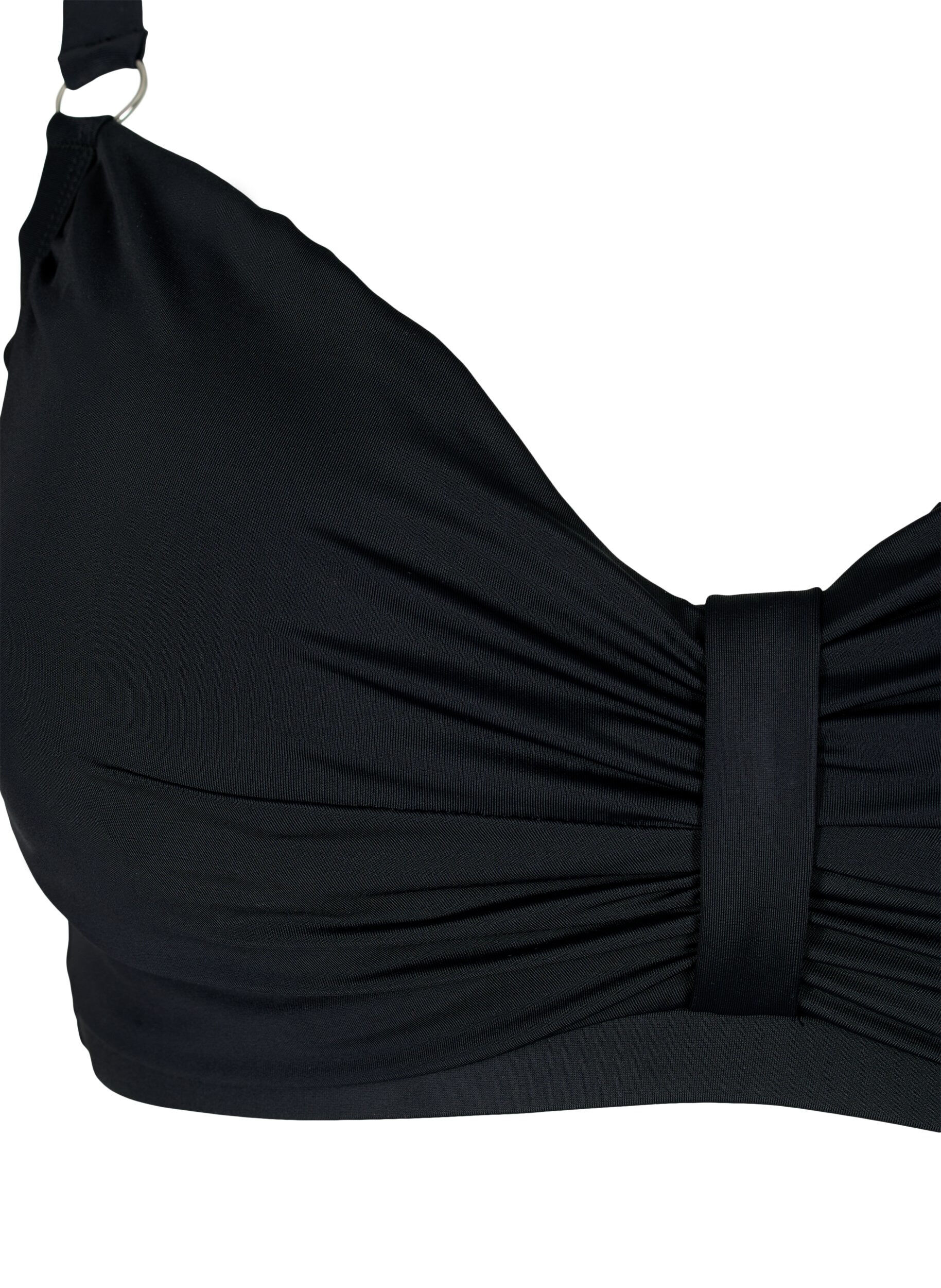 ZizziBikini b&oslash;jle bh med draperinger, Sort, Packshot image number 2