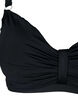 Bikini b&oslash;jle bh med draperinger, Sort, Packshot image number 2