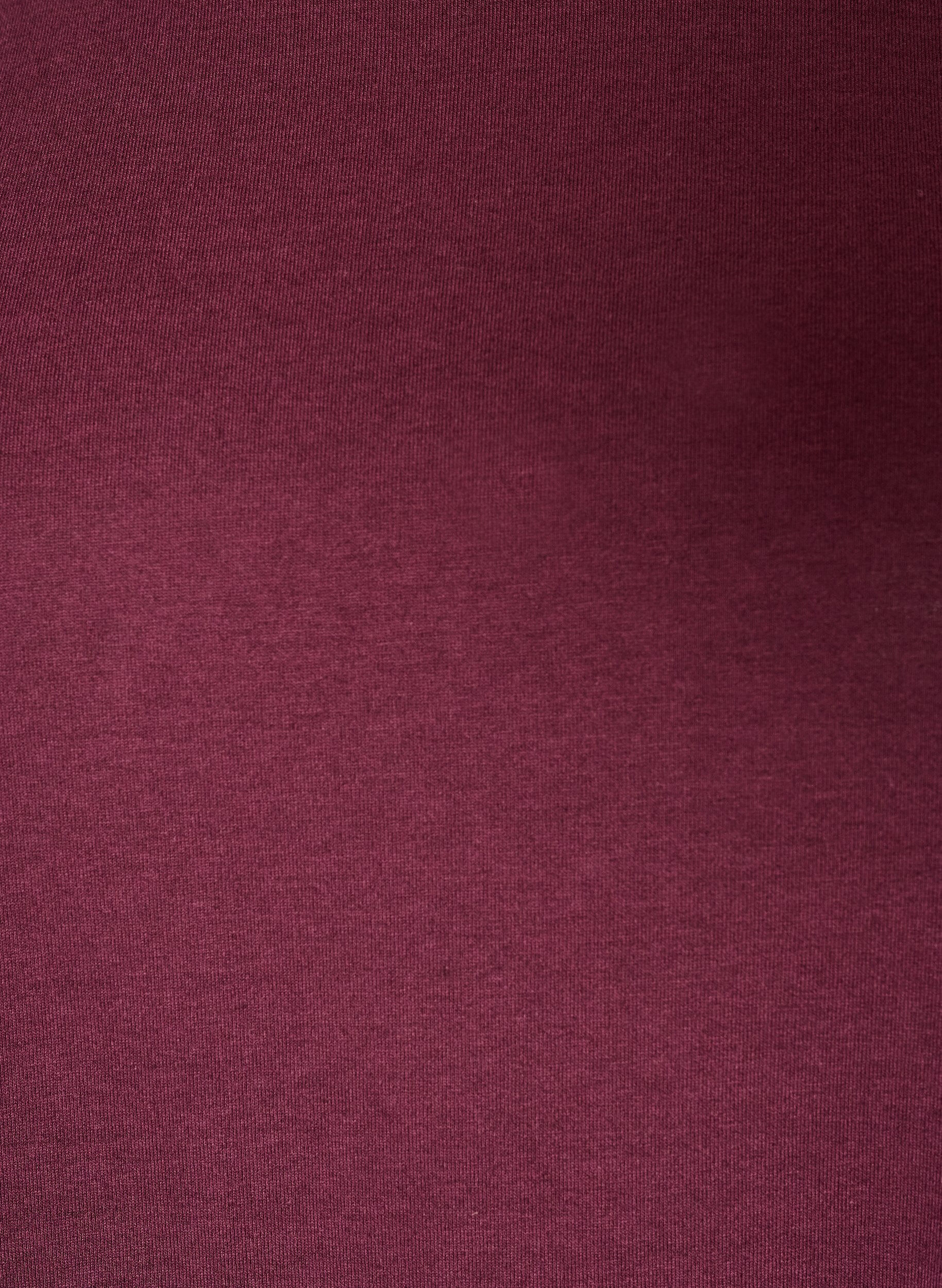 ZizziKort&aelig;rmet t-shirt i bomuldsblanding, R&oslash;d, Packshot image number 2