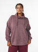 Sweatshirt med h&oslash;j krave og lommer, R&oslash;d, Model image number 0