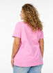 Ensfarvet basis t-shirt i bomuld, Lyser&oslash;d, Model image number 2