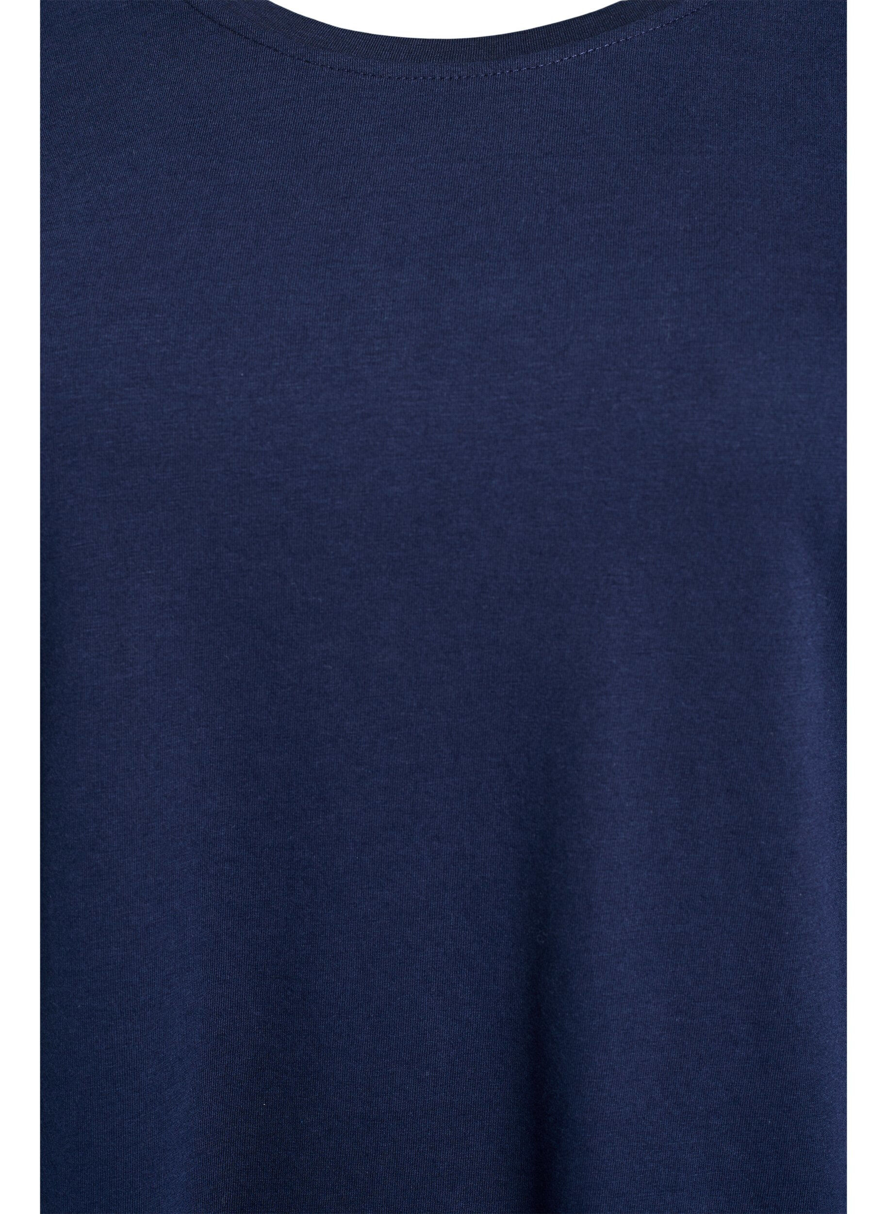ZizziT-shirt med motiv, Bl&aring;, Packshot image number 2
