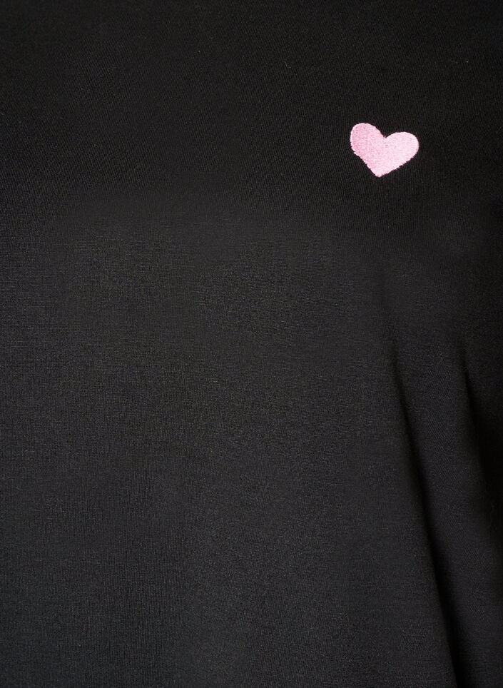 T-shirt med motiv, Sort, Packshot image number 2