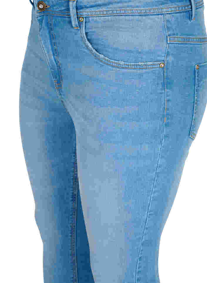 Super slim Amy jeans med lynlås, Light blue, Packshot image number 2