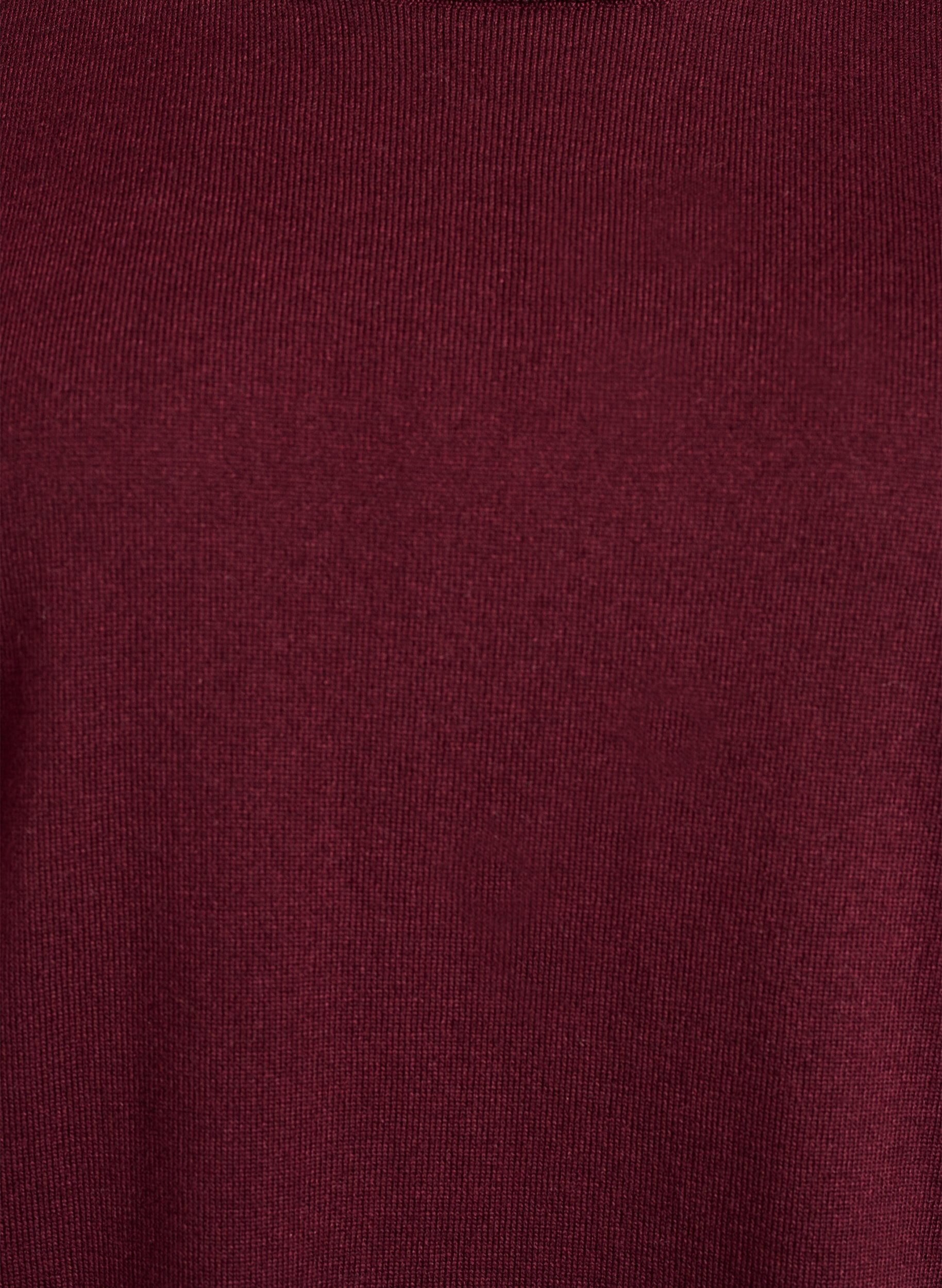 ZizziFinstrikket bluse med korte &aelig;rmer, R&oslash;d, Packshot image number 2
