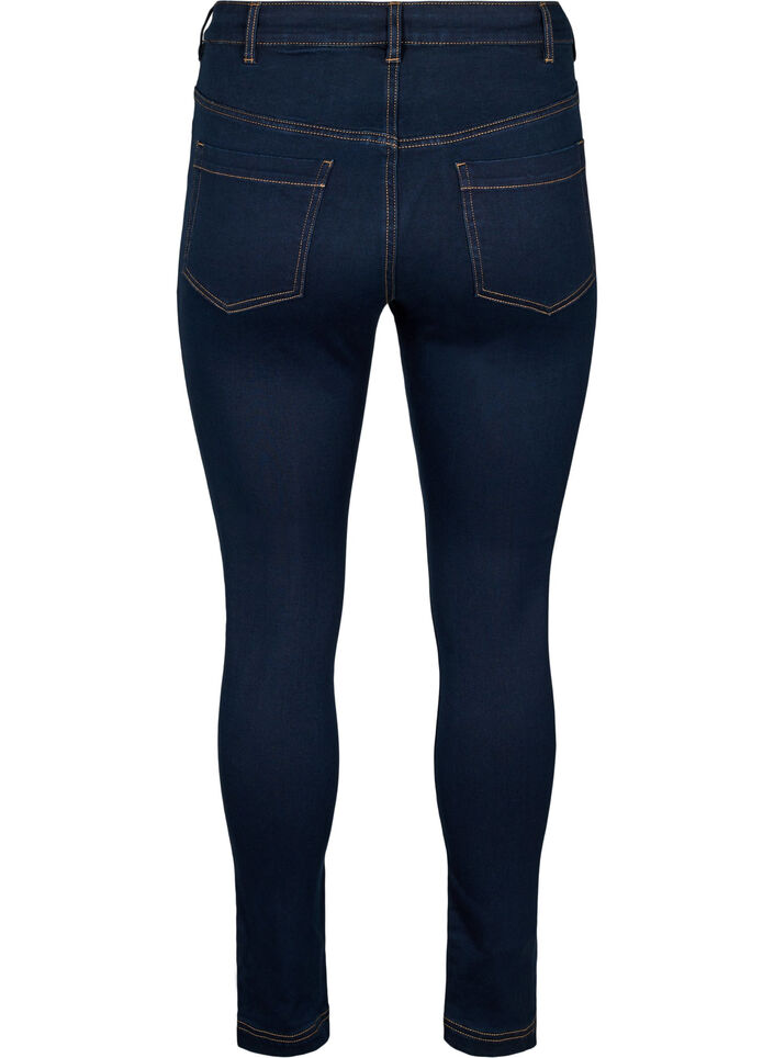 Super slim Amy jeans med h&oslash;j talje, Unwashed, Packshot image number 1