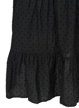 Kjole med 3/4 ærmer og a-form , Black, Packshot image number 3