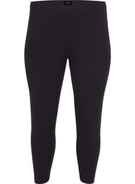 Basis 3/4 leggings i viskose, Sort