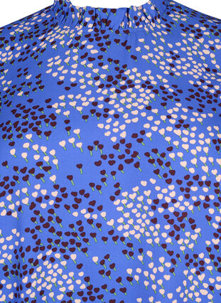 FLASH - Langærmet kjole med print, Dazzling Blue AOP, Packshot image number 2