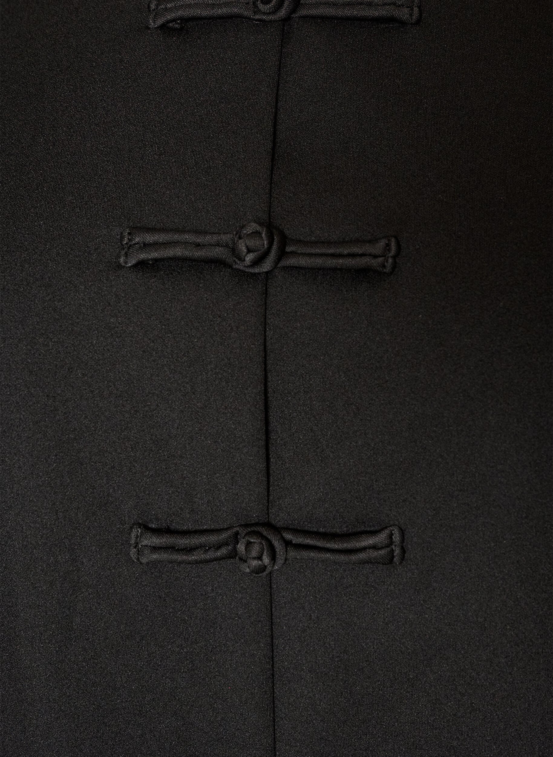 ZizziFigursyet cardigan med knudelukninger, Sort, Packshot image number 2