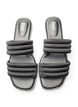 Sandal med polstrede remme, Sort, Packshot image number 2