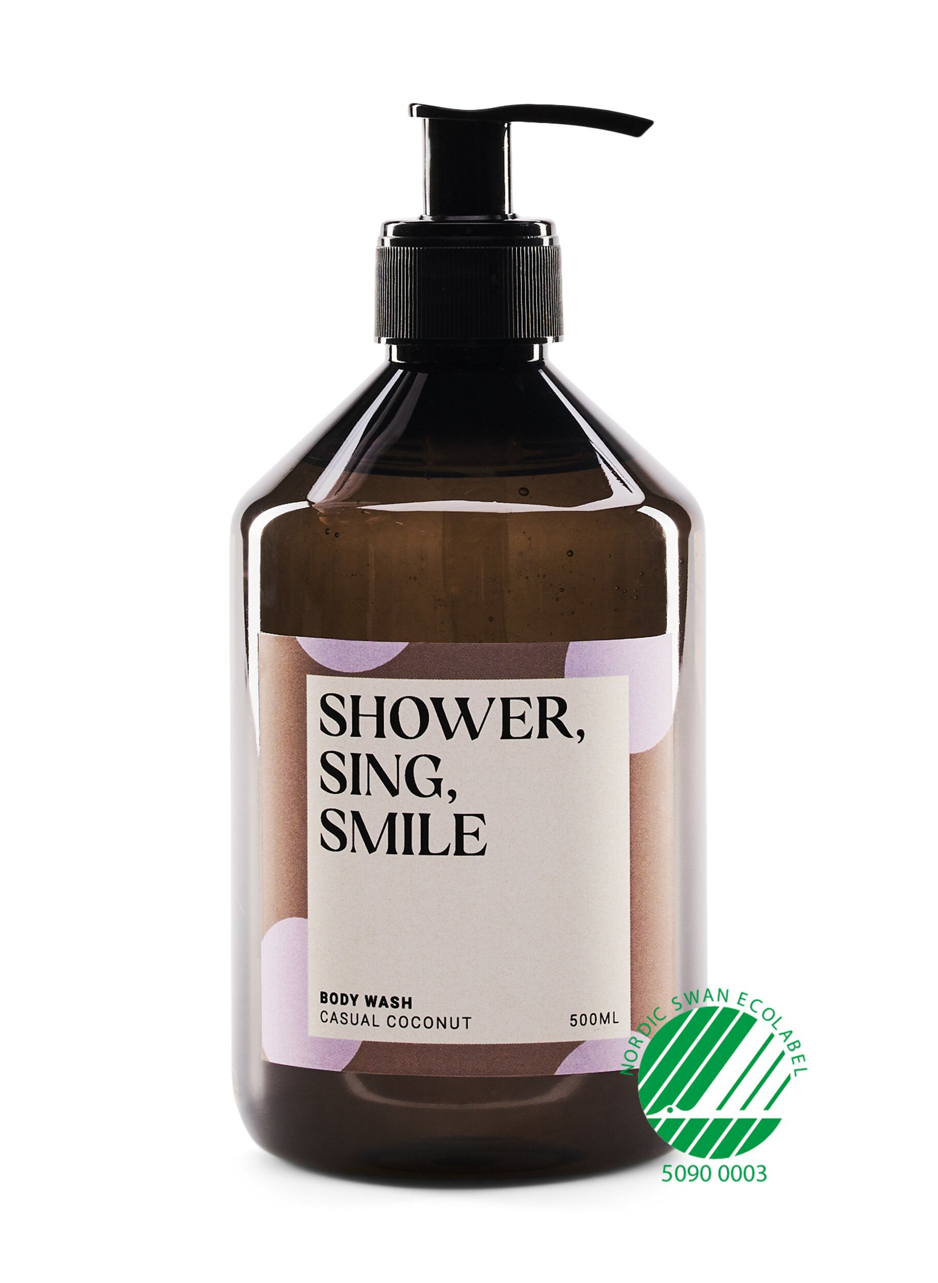 Zizzi Svanem&aelig;rket bodywash - Casual Coconut 500 ml, Casual Coconut Dots, Packshot image number 0