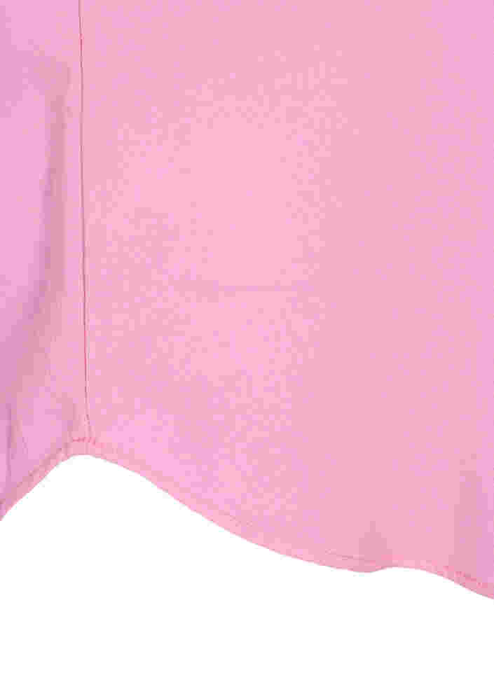 Bluse med korte ærmer og rund halsudskæring, Rosebloom, Packshot image number 3