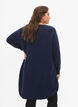 Meleret strikkjole med knapper, Navy Blazer Mel., Model image number 1