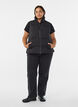 Kort puffervest med h&oslash;j krave, Sort, Model image number 1