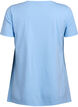 T-shirt med rund hals og A-facon, Bl&aring;, Packshot image number 1