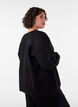 L&oslash;s cardigan med lommer, Sort, Model image number 2