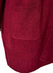 Meleret strik cardigan med lommer, R&oslash;d, Packshot image number 3