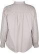 Stribet skjorte med smock, Silver Mink Wh. St., Packshot image number 1