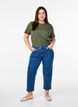 Cropped Vera jeans med straight fit, Bl&aring;, Model image number 0