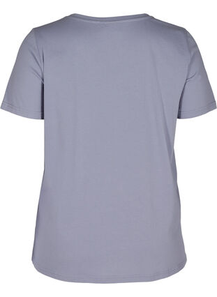 Bomulds t-shirt med v-udskæring, Silver Bullet, Packshot image number 1