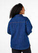 Denim bluse med krave, Unwashed, Model image number 1