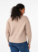 Strikket cardigan med bindedetaljer, Simply Taupe Mel., Model image number 1
